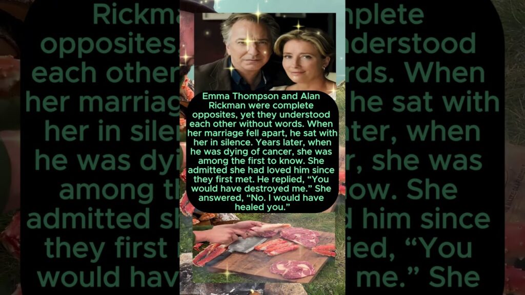 Emma Thompson Confessed Her Love to Alan Rickman Before He Died 💔🎭 #shorts#EmmaThompson #AlanRickman