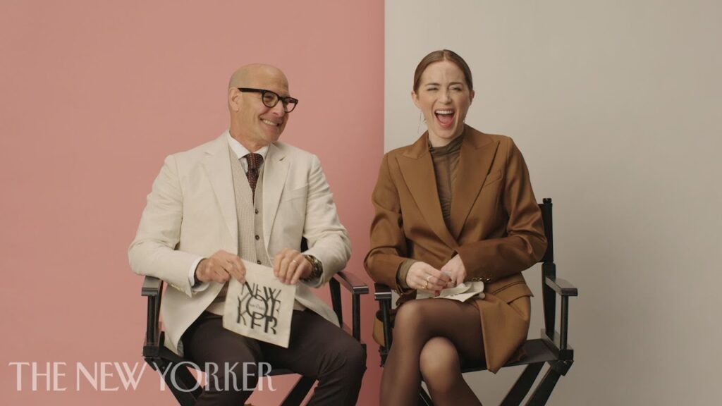 In-Laws Emily Blunt and Stanley Tucci Sit Down for a Mini Interview | The New Yorker Mini Interview
