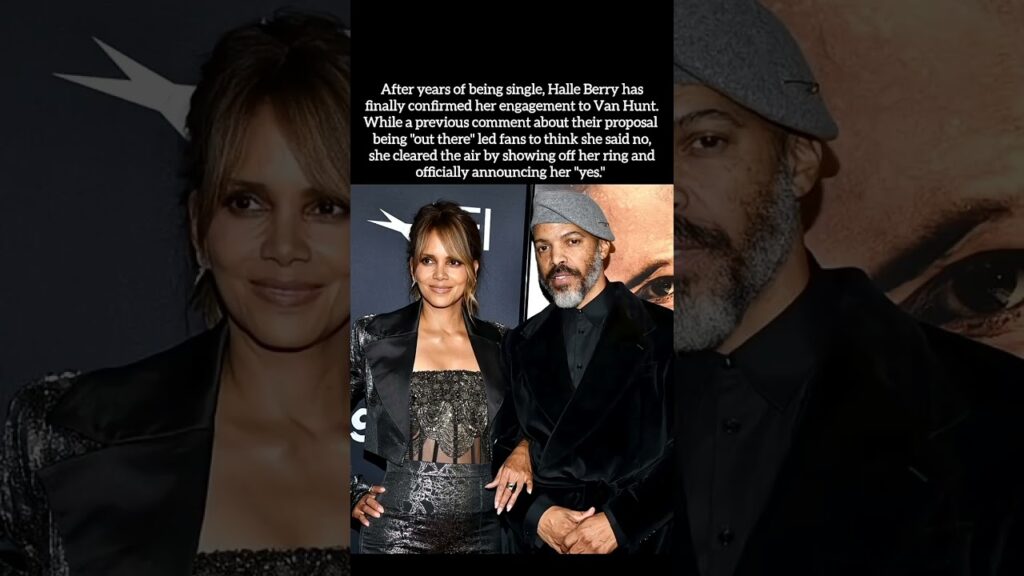 Officially Engaged! Halle Berry Confirms She’s Saying "Yes" To Van Hunt 💍✨ #shorts #popculture