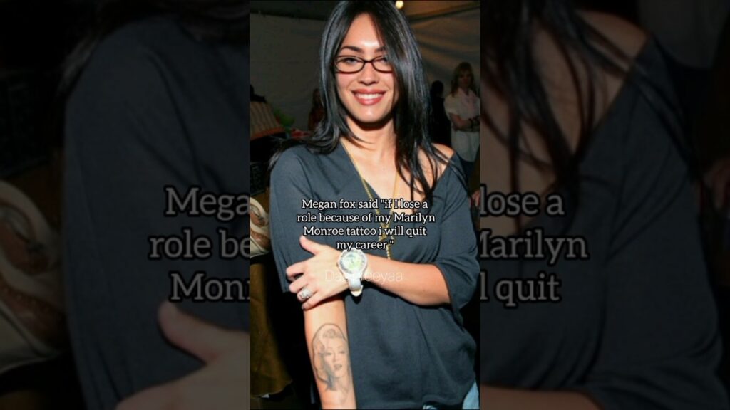 #meganfox #marilynmonroe #tattoo #celebrity #hollywood #viral #goviral