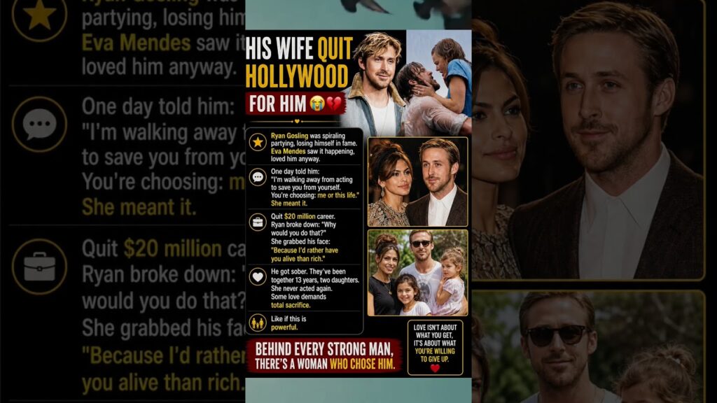 Ryan Gosling & Eva Mendes Sacrifice ❤️