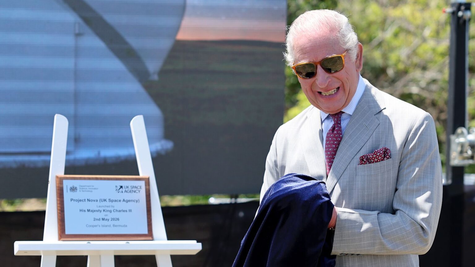 King Charles bids farewell to Bermuda after launching UK Space Agency project