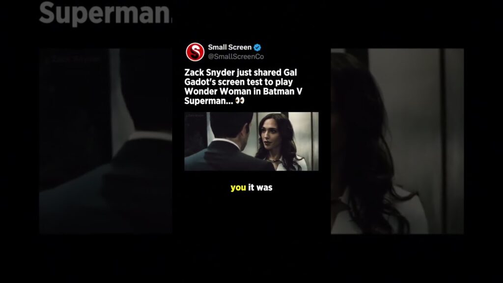 Gal Gadot's Wonder Woman Screen Test For BVS 👀