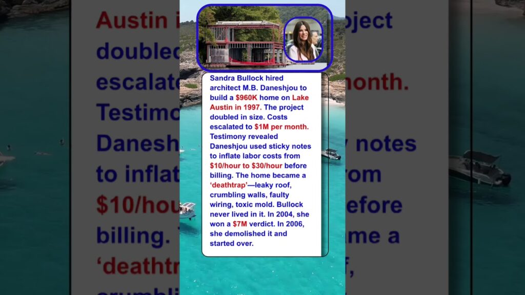 Why Sandra Bullock Demolished Her House Worth Millions