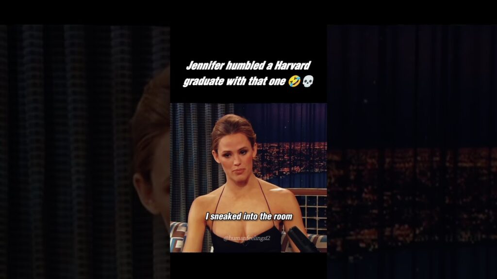 Jennifer Garner HUMBLED a HARVARD GRADUATE 🤣💀 #jennifergarner #conanobrien #edit #shorts