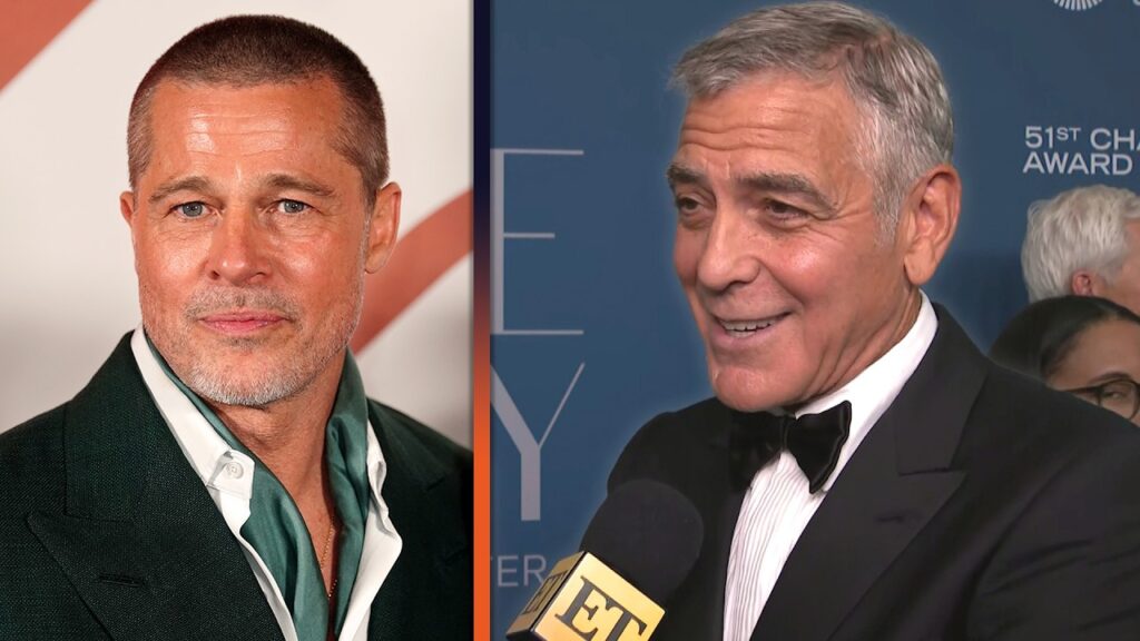George Clooney Jokes About BEATING Brad Pitt for 'Movie Star' Award (Exclusive)
