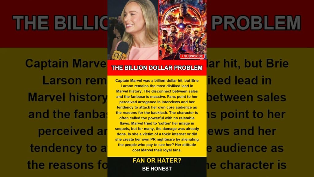The Real Reason Marvel Fans Still Can't Stand Brie Larson #shorts