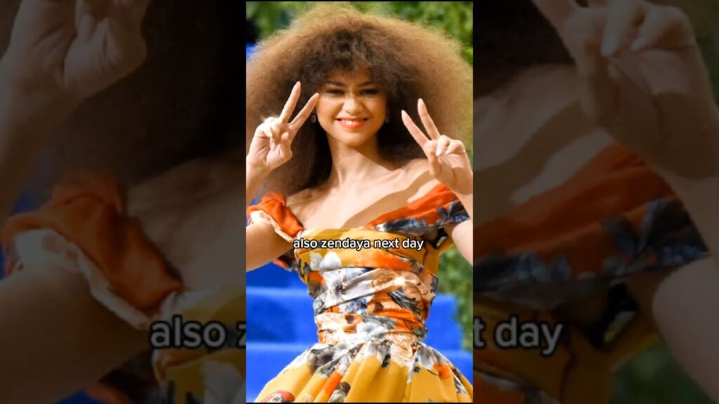 Zendaya 1 night before the Met Gala 2017 and also her the next day 😭