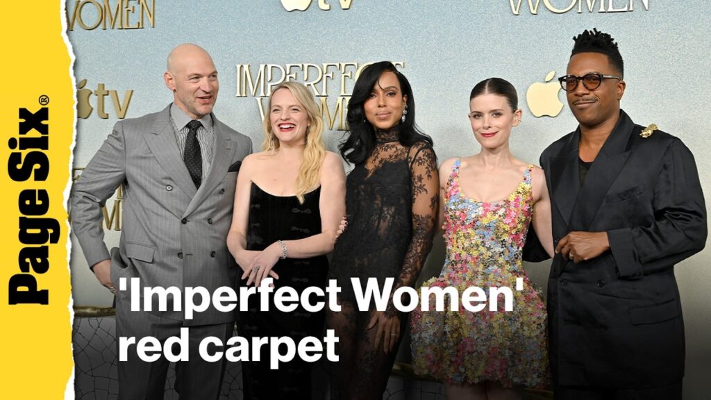 Elizabeth Moss, Kerry Washington, Kate Mara and more attend the 'Imperfect Women' red carpet