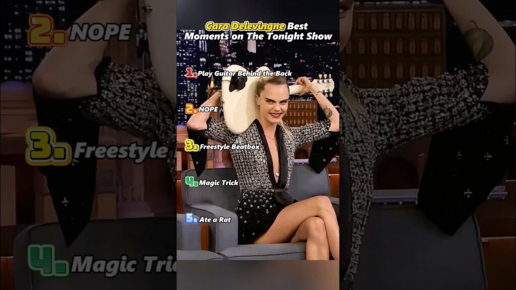 Cara Delevingne Best Moments on The Tonight Show #celebrities #funny #jimmyfallon #youtube #foryou