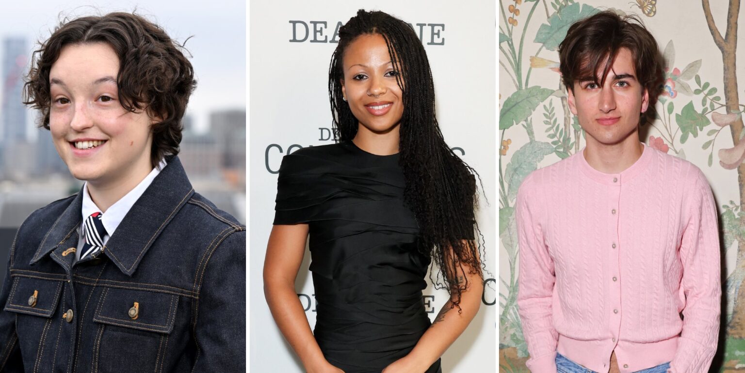 Bella Ramsey, Myha'la and Sebastian Croft