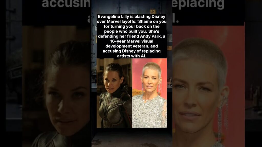 Evangeline Lilly to Disney: “Shame on you for turning your back on the people who built you.” 🎬
