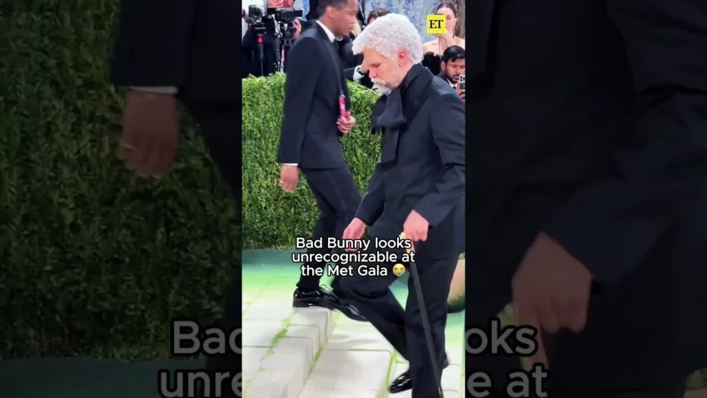 We couldn't believe our eyes when we saw Bad Bunny's #MetGala look! #badbunny