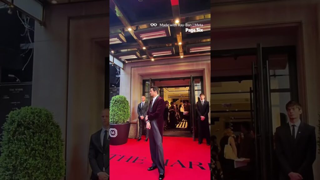 Love Story's Paul Anthony Kelly posed at the Mark Hotel before the 2026 Met Gala 🖤 #shorts