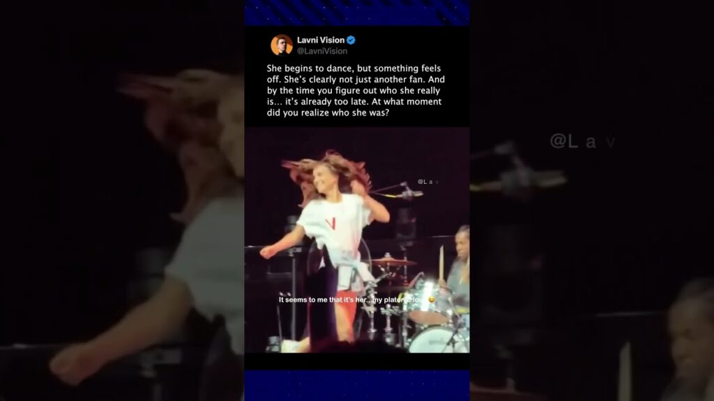 You think she’s just a fan… until THIS moment