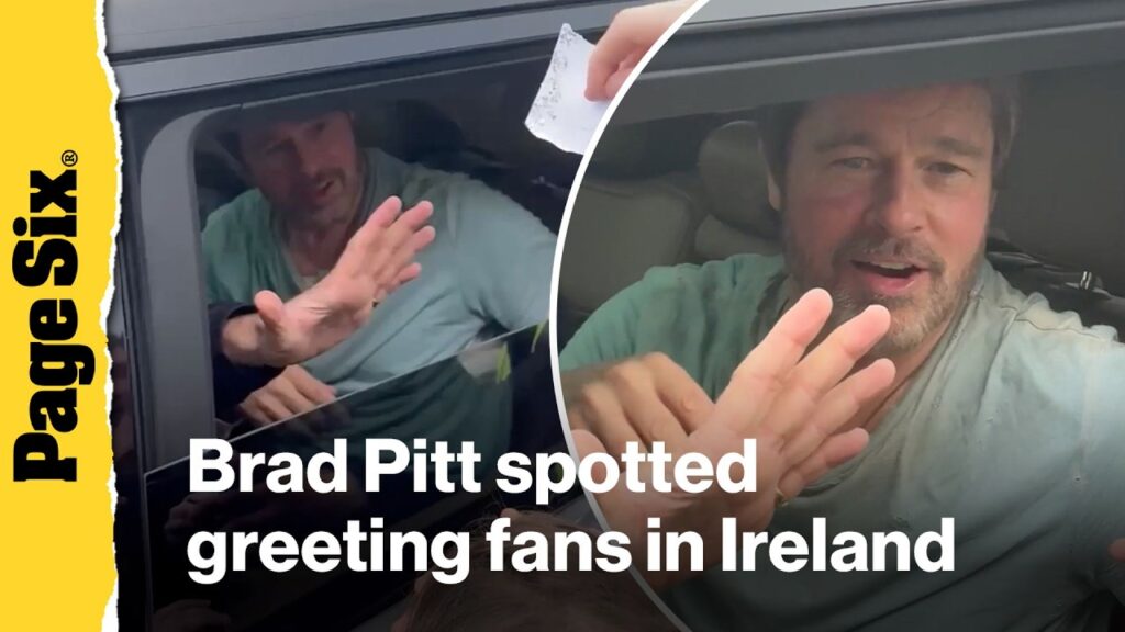 Brad Pitt greets fans in Ireland while filming for upcoming project 'One For All'
