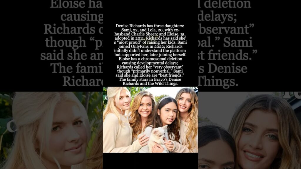 Denise Richards’ 3 Kids: Sami, Lola and Eloise #shorts #DeniseRichards #SamiSheen #LolaSheen Denise Richards’ 3 Kids: Sami, Lola and Eloise #shorts #DeniseRichards #SamiSheen #LolaSheen