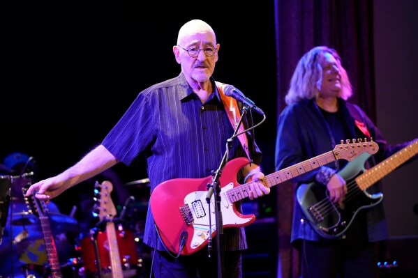 Dave Mason performs at City Winery in Chicago on Feb. 21, 2023. (Photo by Rob Grabowski/Invision/AP)