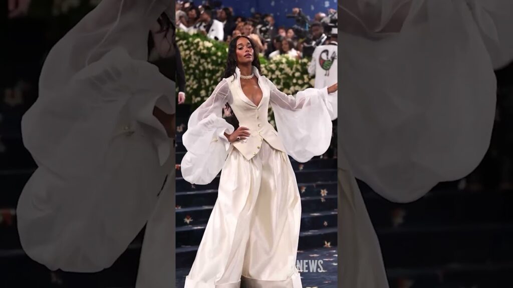 Laura Harrier is exactly who she thinks she is. 🤩 She stunned at the 2025 #MetGala.