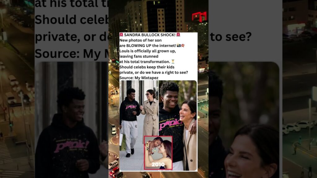 Sandra Bullock’s Son Louis Is All Grown Up in New Viral Photos 📸✨