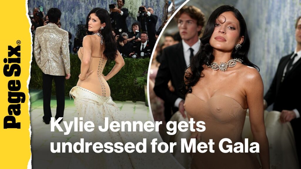 Kylie Jenner gets undressed on Met Gala 2026 red carpet
