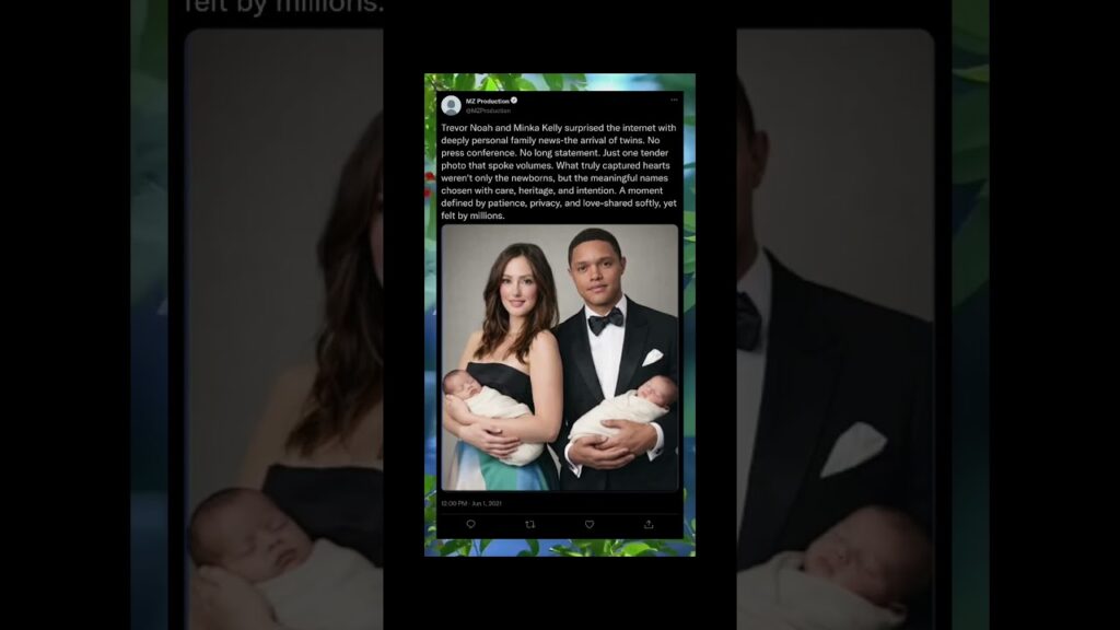 A Quiet Twin Moment  Trevor Noah & Minka Kelly