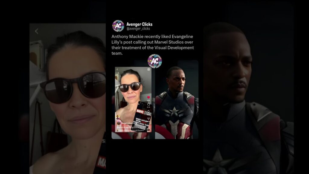 Anthony Mackie supports Evangeline Lilly's call for Marvel's VFX fairness! 🛡️🎨 #Marvel #VFX #mcu
