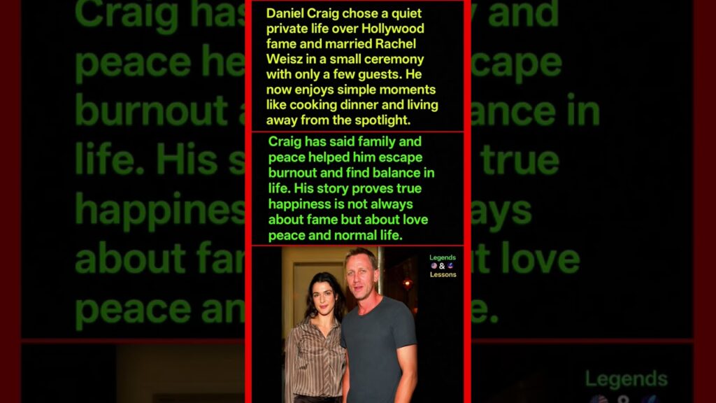 Daniel Craig Left Hollywood Fame for This Simple Life 😲