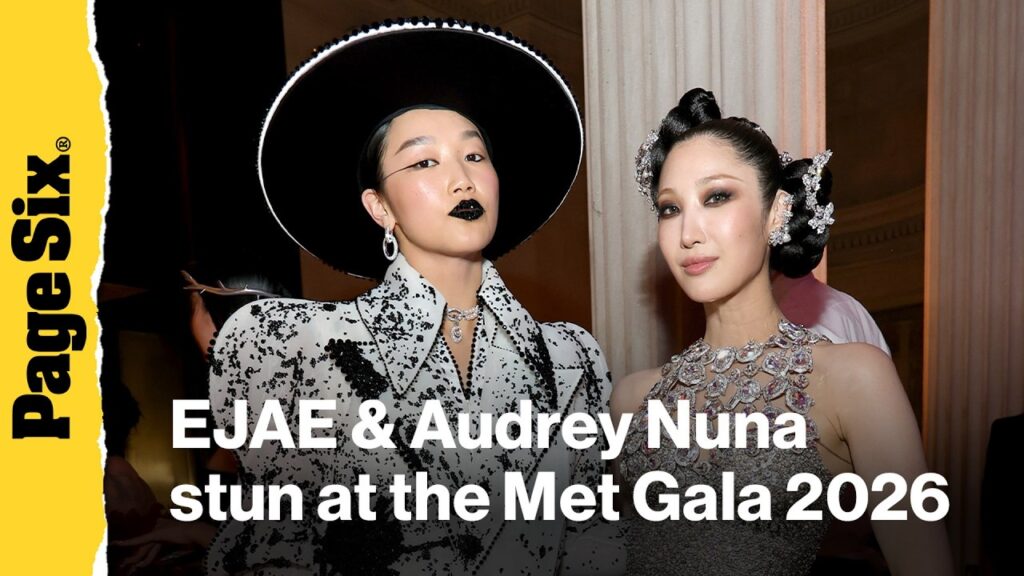 'KPop Demon Hunters' singers EJAE and Audrey Nuna stun at the Met Gala 2026