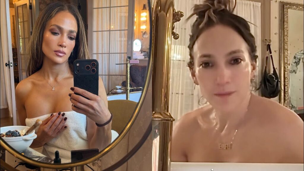 Jennifer Lopez In Her Bathtub