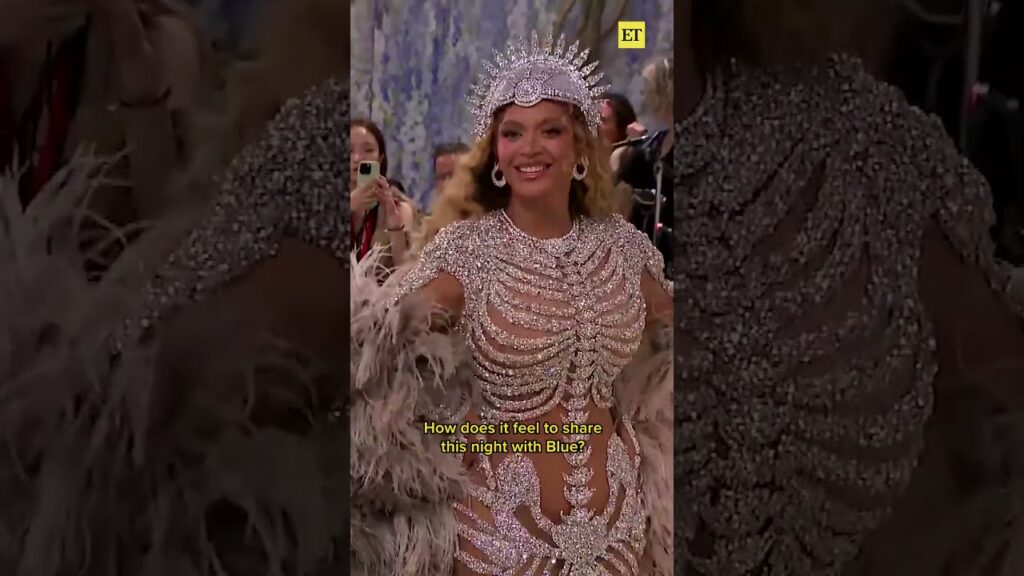 #beyonce is so proud of Blue Ivy, as she makes her #MetGala debut. 🥹