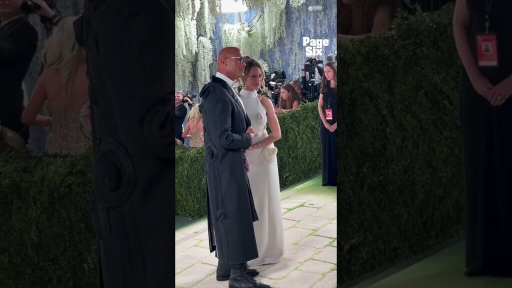 Dwayne "The Rock" Johnson and wife Lauren Hashian arriving at the 2026 Met Gala 🤍 #shorts