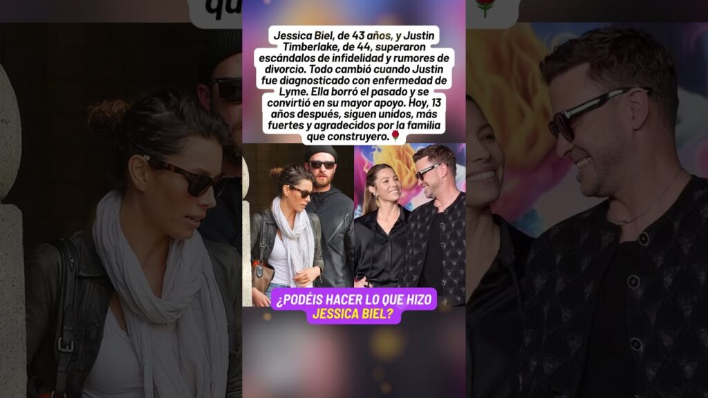 Jessica Biel eligió el amor Perdona la traición de Justin Timberlake