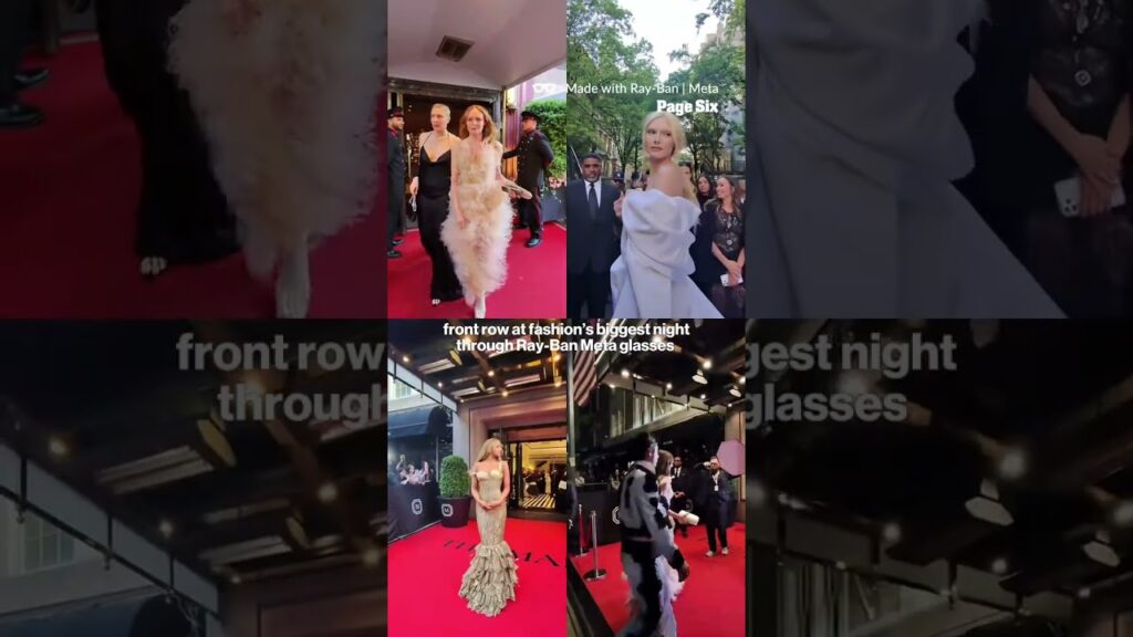 Look at Page Six socials’ POV of fashion’s biggest night shot through Ray-Ban Meta glasses ✨ #shorts