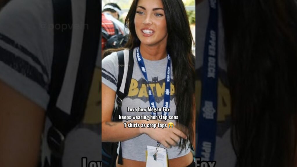 The way Megan Fox keeps wearing her step sons T shirts as crop tops 😭