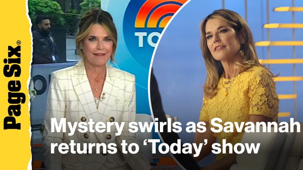 Mystery swirls as Savannah Guthrie returns to Today show w/ no explanation on abrupt exit