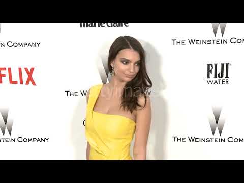 Emily Ratajkowski At 2015 Weinstein Company & Netflix Golden Globe After-Party