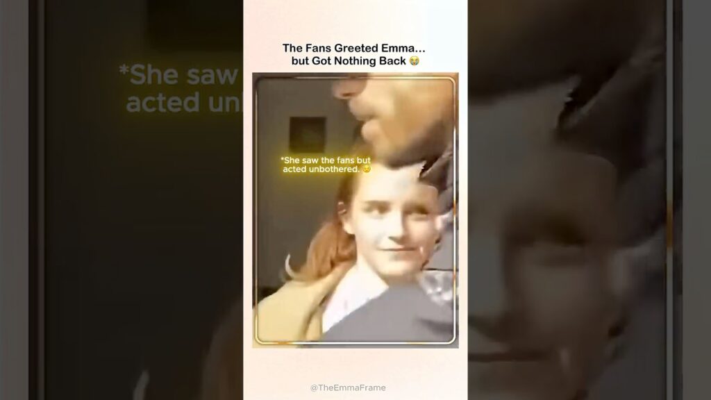 The Fans Greeted Emma… But Got Nothing Back 😭#EmmaWatson #Emma #Shorts