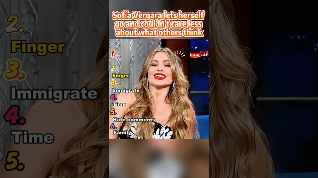 Sofia Vergara lets herself go and couldn't care less about what others think.
