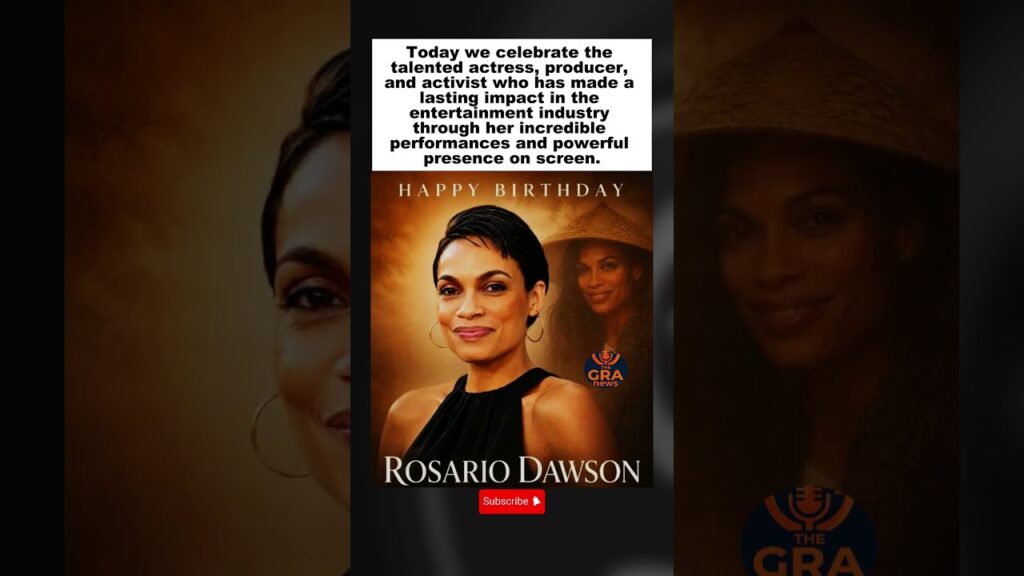 Celebrating Rosario Dawson on Her Special Day #BirthdayCelebration #RosarioDawson #shorts
