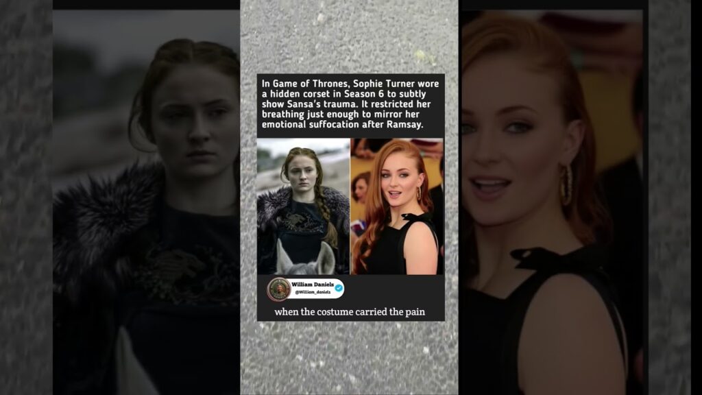 Sophie Turner’s hidden corset in Season 6 silently reflected Sansa’s trauma, pain, and emotional