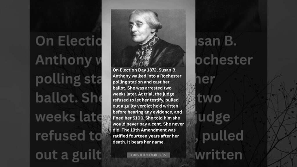 "She Voted in 1872 Knowing She'd Be Arrested. The Judge Wouldn't Even Let Her Testify."