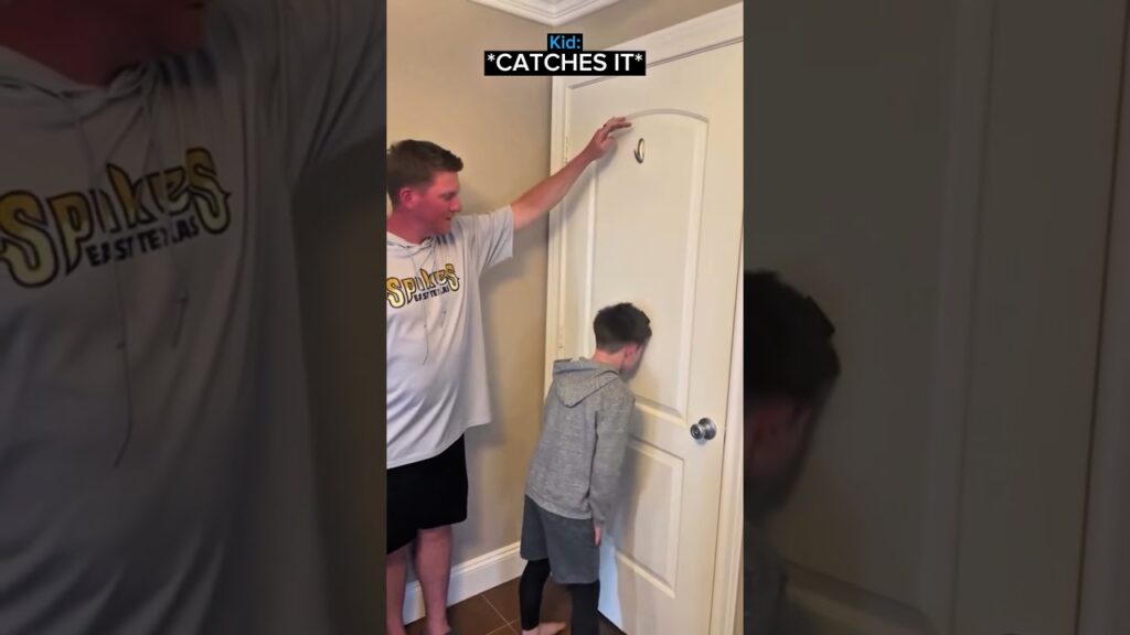 Dad Offers His Kid Anything He Wants if He Catches the Card With His Head and Instantly Regrets It