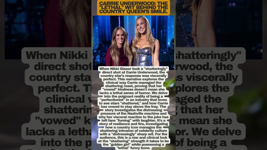 Carrie Underwood’s SAVAGE Response to Nikki Glaser! ߎߔ #CarrieUnderwood #nikkiglaser