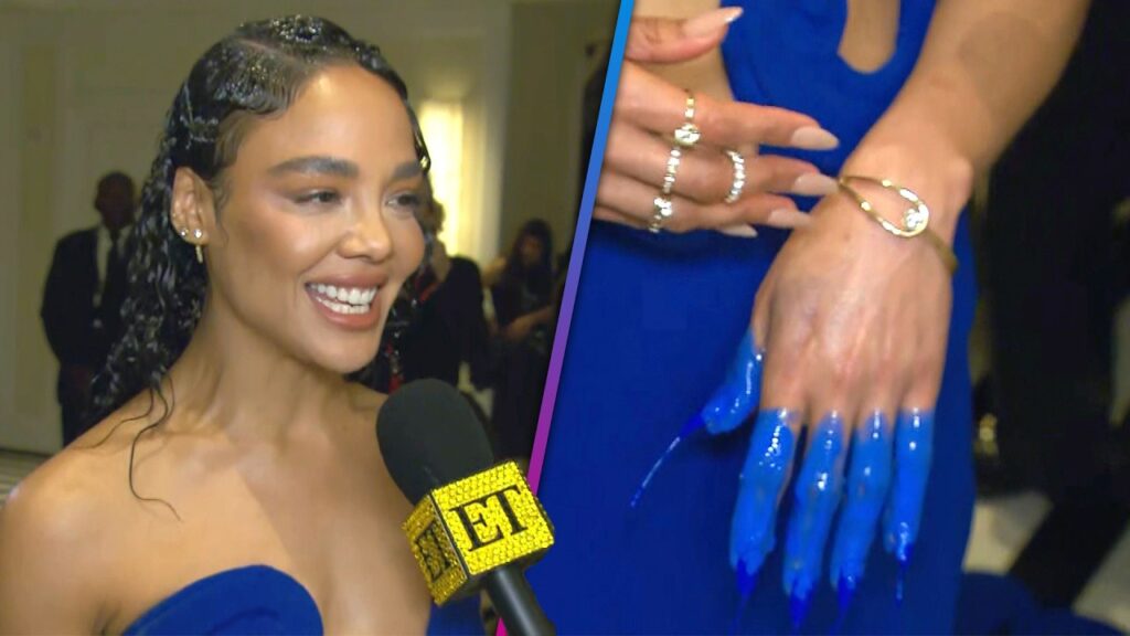 Met Gala 2026: Tessa Thompson Explains Paint-Dipped Nails (Exclusive)