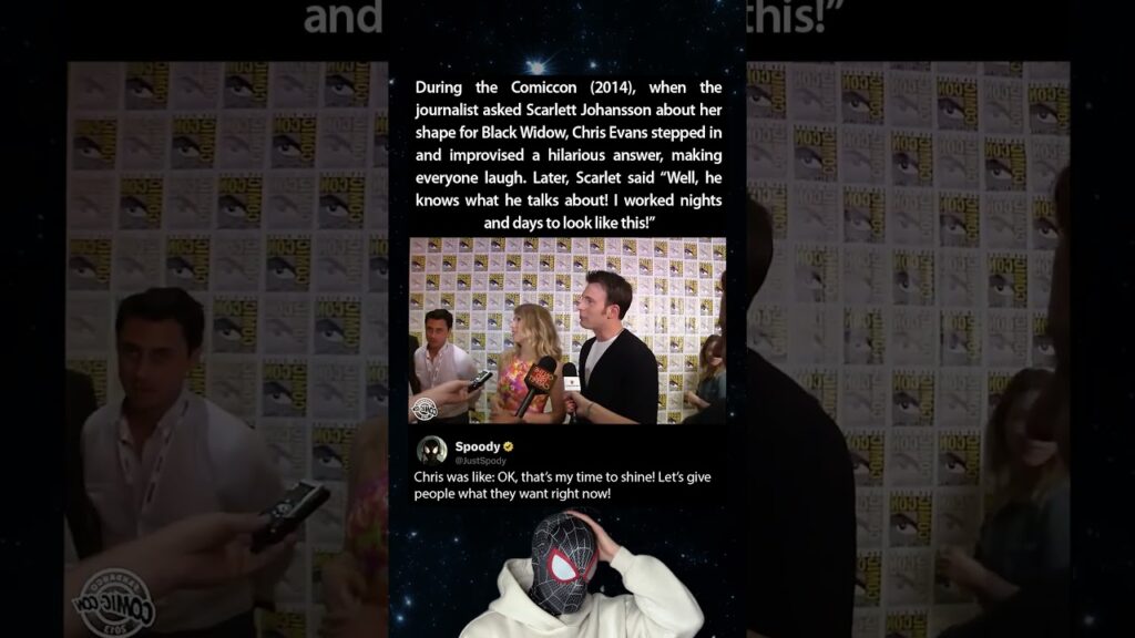 During the Comic Con (2014), Scarlett Johansson wasn't ready