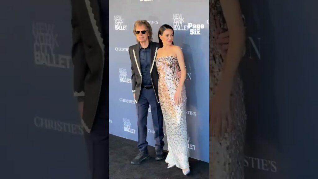Mick Jagger and Melanie Hamrick stepped out at the New York City Ballet 2026 Spring Gala 🤍🩰 #shorts