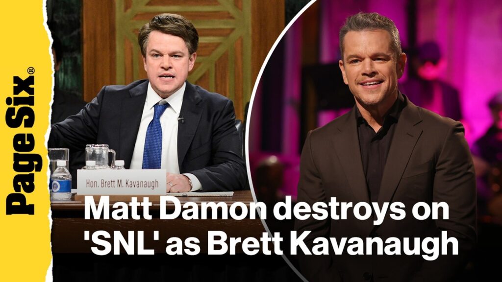 Matt Damon destroys on 'SNL' as Brett Kavanaugh, Aziz Ansari returns