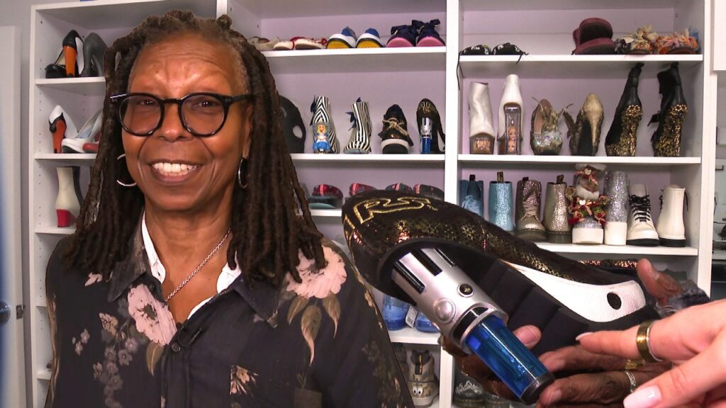 Whoopi Goldberg OFFICE TOUR! Her WILD Shoe Collection and Commitment to Staying SINGLE (Exclusive)