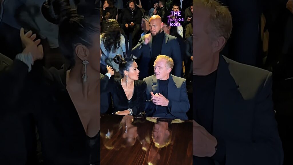 Salma Hayek with Husband spotted at special event ♥️✨ #salma #salmahayek #antesedepois